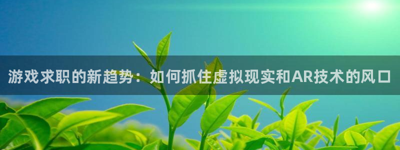 蓝冠娱乐下载：游戏求职的新趋势：如何抓住虚拟现实和AR技术的